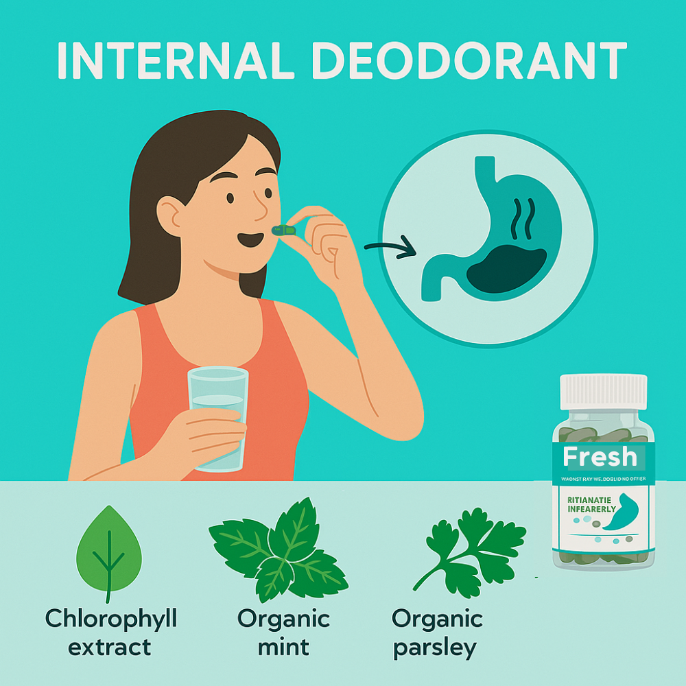 Natural Internal Deodorant Capsules - Deos
