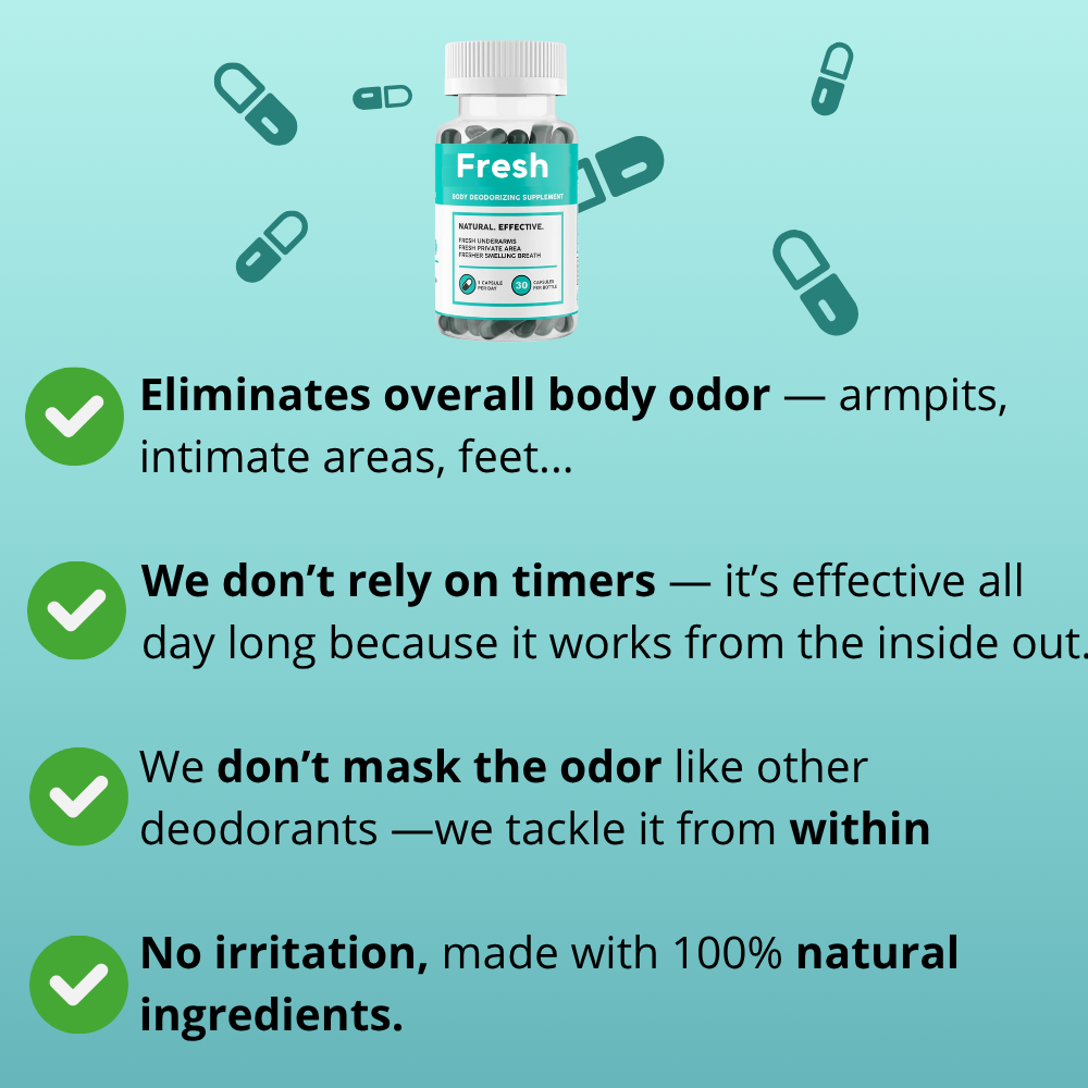 Natural Internal Deodorant Capsules - Deos