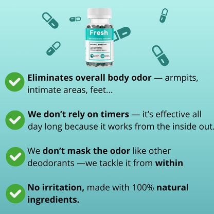 Natural Internal Deodorant Capsules - Deos