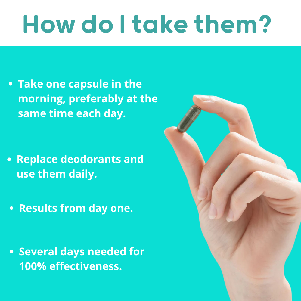 Natural Internal Deodorant Capsules - Deos